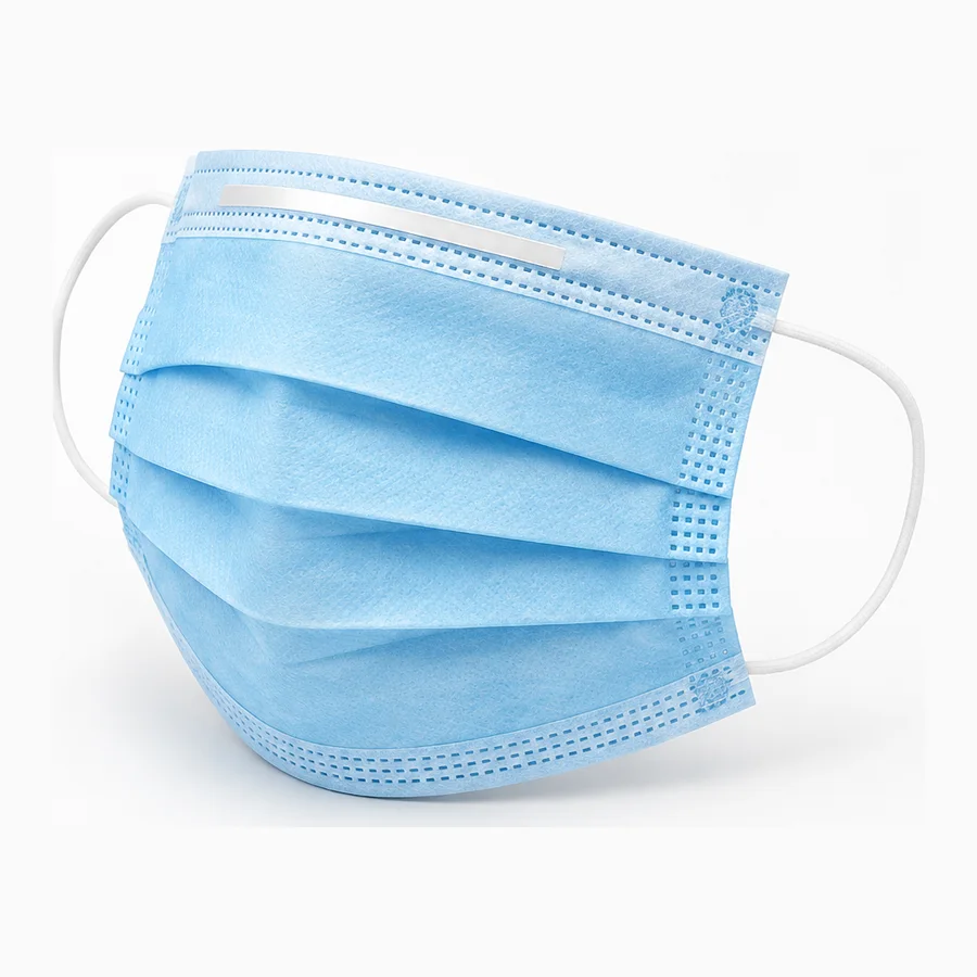 Cubreboca Plisado Azul 3 Capas VANTERIS